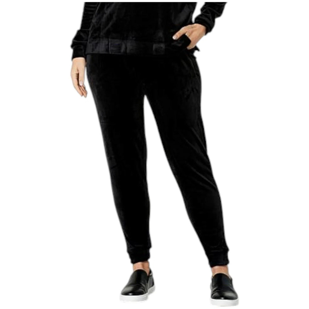 Comfort Code Women's Plush Velour PullOn Jogger Pant Black - Regular